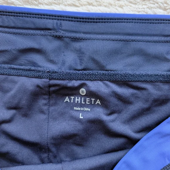 Athleta Colorblock Boyshort Style Swim Bottoms - Picture 3 of 3